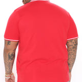 Camisa Polo Wilson Short Sleeve - Rojo