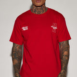 Camisa De Manga Corta Hollywood Hills X - Rojo