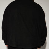 Shacket Alex Textured Oversized - Negro