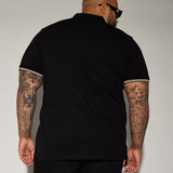 Camisa Polo Sensational Short Sleeve - Negro/Combinado