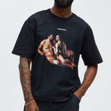 Camisa De Manga Corta Forbidden Textured - Negro