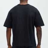 Camisa De Manga Corta Forbidden Textured - Negro