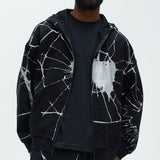 Sudadera Tyson Web Of Lies Oversized Zip - Negro