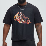 Camisa De Manga Corta Forbidden Textured - Negro