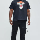 Camisa De Manga Corta Disney The Jungle Book Shere Khan - Negro