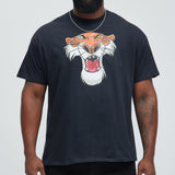 Camisa De Manga Corta Disney The Jungle Book Shere Khan - Negro