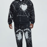 Sudadera Tyson Web Of Lies Oversized Zip - Negro