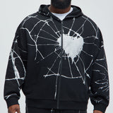 Sudadera Tyson Web Of Lies Oversized Zip - Negro