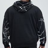 Sudadera Tyson Web Of Lies Oversized Zip - Negro