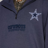 Camisa Cowboys Essential Quarter Zip Sweater - Azul Marino/Combinado