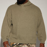 Suéter You Already Know Cableknit Hooded - Oliva