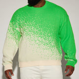 Suéter Two Tone Crewneck - Verde/Combinado