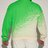 Suéter Two Tone Crewneck - Verde/Combinado
