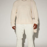 Suéter Say Less Cableknit Raglan - Crema