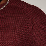 Suéter Say Less Cableknit Raglan - Vino Tinto