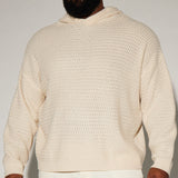 Suéter Icy Cold Cableknit Hooded - Crema