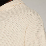 Suéter Icy Cold Cableknit Hooded - Crema