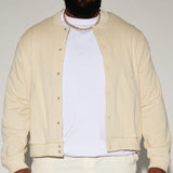 Chamarra Acolchada Tyson Fleece - Hueso
