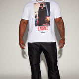 Camisa De Manga Corta Scarface I'll Only Tell You Once - Blanco