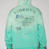 Sudadera con capucha Liberty Motors USA Tour - Turquesa