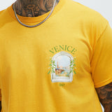 Camisa De Manga Corta Venice Italy - Dorado