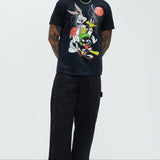 Camisa De Manga Corta Space Jams - Negro