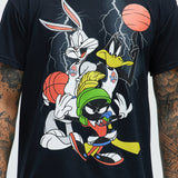 Camisa De Manga Corta Space Jams - Negro