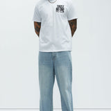 Camisa De Manga Corta Stay Vigilant - Blanco