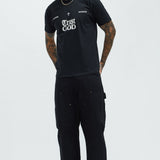 Camisa De Manga Corta Trust God - Negro