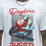 Camisa De Manga Corta Ducati Daytona - Blanco