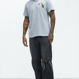 Camisa De Manga Corta Looney Tunes Thats All Folks - Gris Suave