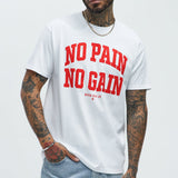 Camisa De Manga Corta No Pain No Gain - Blanco