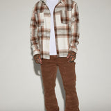 Shacket Time Gon Tell Hooded Oversized - Blanco/Combinado