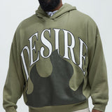 Sudadera Holgada Tyson Fire & Desire - Oliva