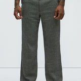 Pantalón Hancock Tweed Textured Slim - Carbón