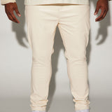 Pantalón Your Favorite Faux Leather Skinny - Crema