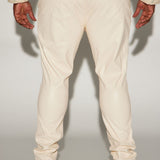 Pantalón Your Favorite Faux Leather Skinny - Crema