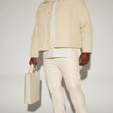 Pantalón Your Favorite Faux Leather Skinny - Crema
