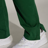 Pantalones Slim con Abertura Mac - Verde Kelly