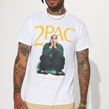 Camisa De Manga Corta Tupac Until The End Of Time - Blanco