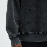 Sudadera Perrie Crewneck - Deslavado Negro