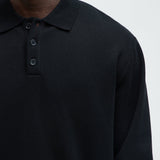 Camisa Polo Tyson Fleece Long Sleeve - Negro
