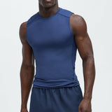 Camiseta Vital Compression Cut Off - Azul