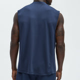 Camiseta Vital Active Cut Off - Azul Marino