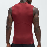 Camiseta Vital Compression Cut Off - Vino Tinto