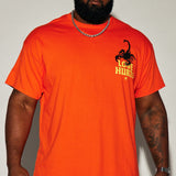 Camisa De Manga Corta Love Hurts Sometimes - Naranja