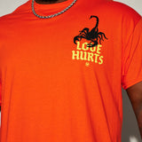 Camisa De Manga Corta Love Hurts Sometimes - Naranja