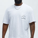 Camisa De Manga Corta Saints And Sinners Textured - Blanco