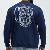 Sudadera De Cuello Redondo Cowboys - Azul Marino