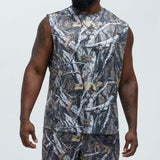 Camiseta Vital Active Cut Off - Camuflaje
